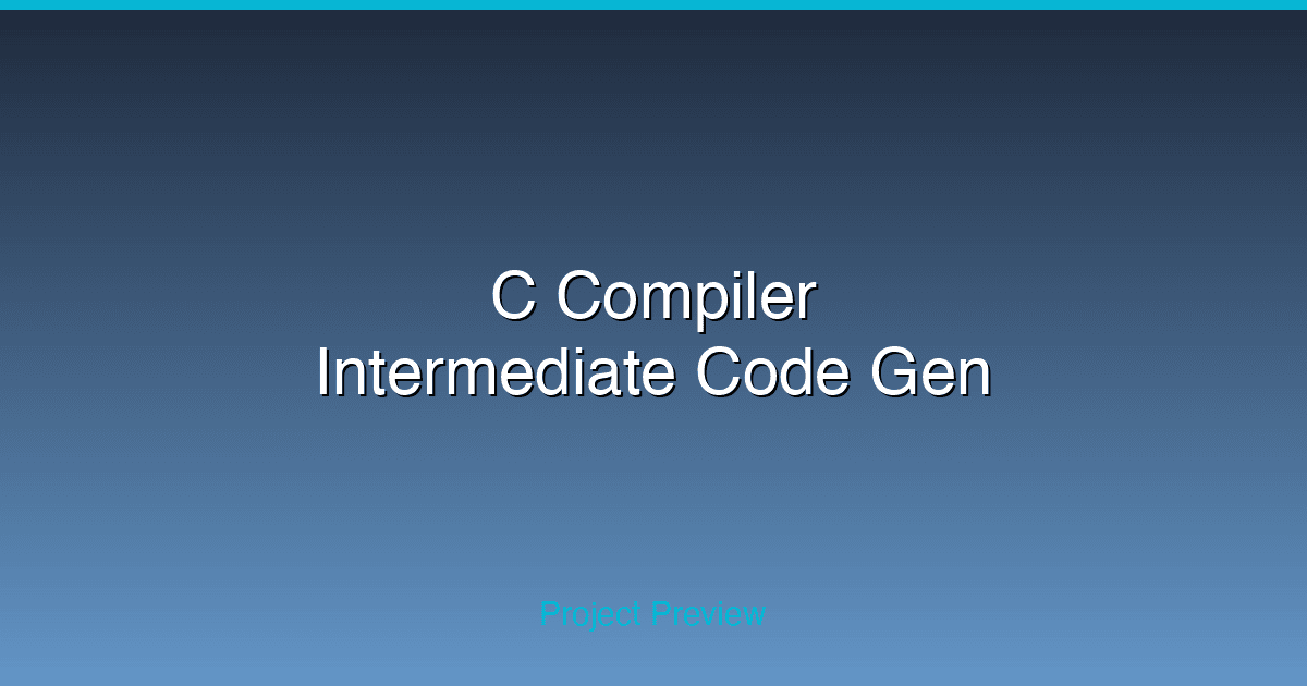 Compiler pipeline: Lexical → Syntax → AST → Intermediate Code