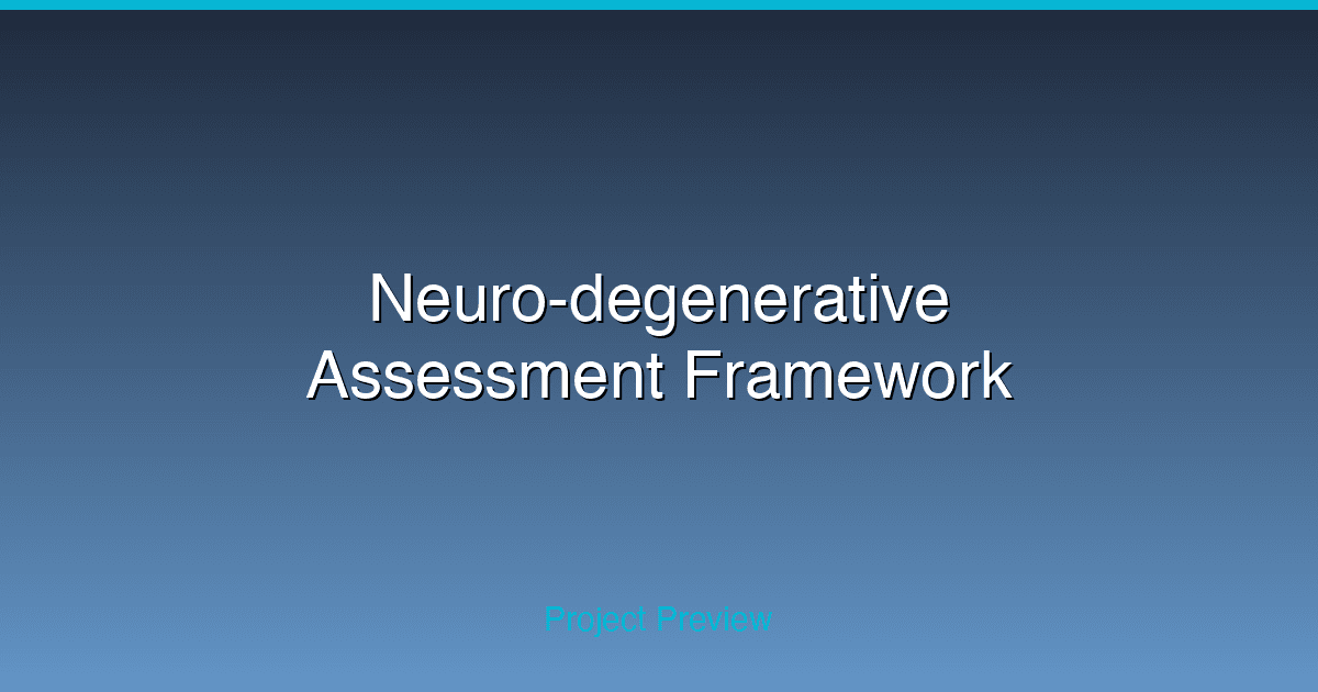 A Transformer-Based Framework for Neuro-degenerative Assessment