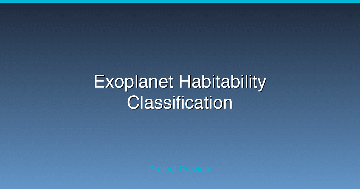 Exoplanet habitability classification results and feature importance