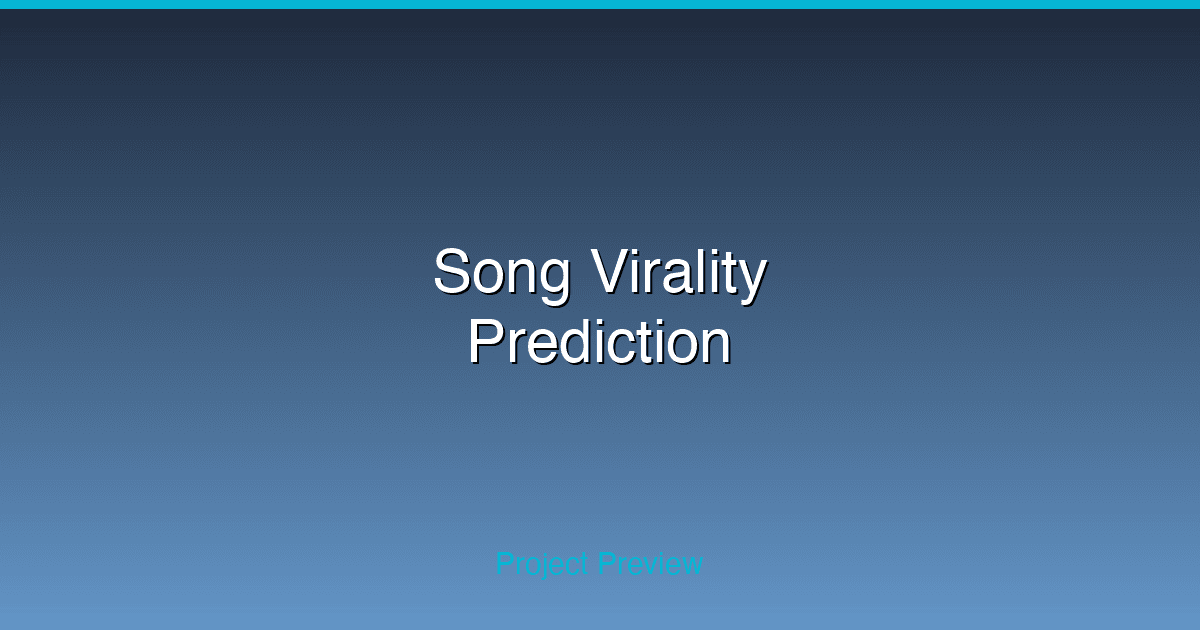 Song virality prediction model performance and feature analysis